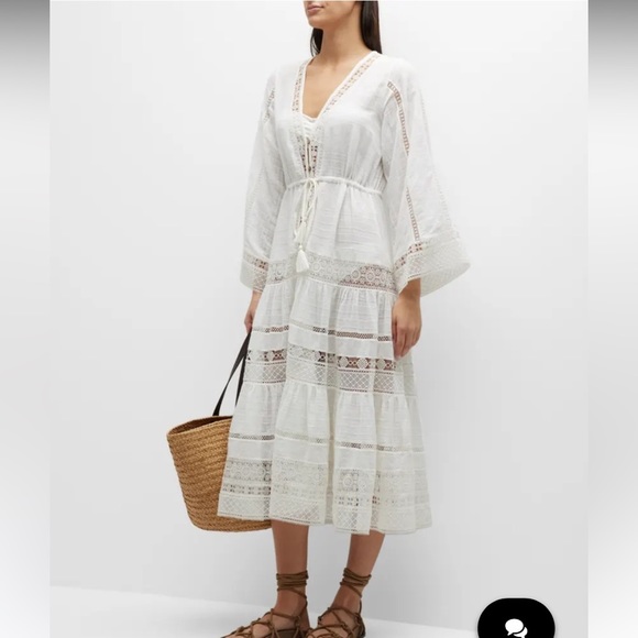 Veronica Beard White Midi Dress - Picture 5 of 11